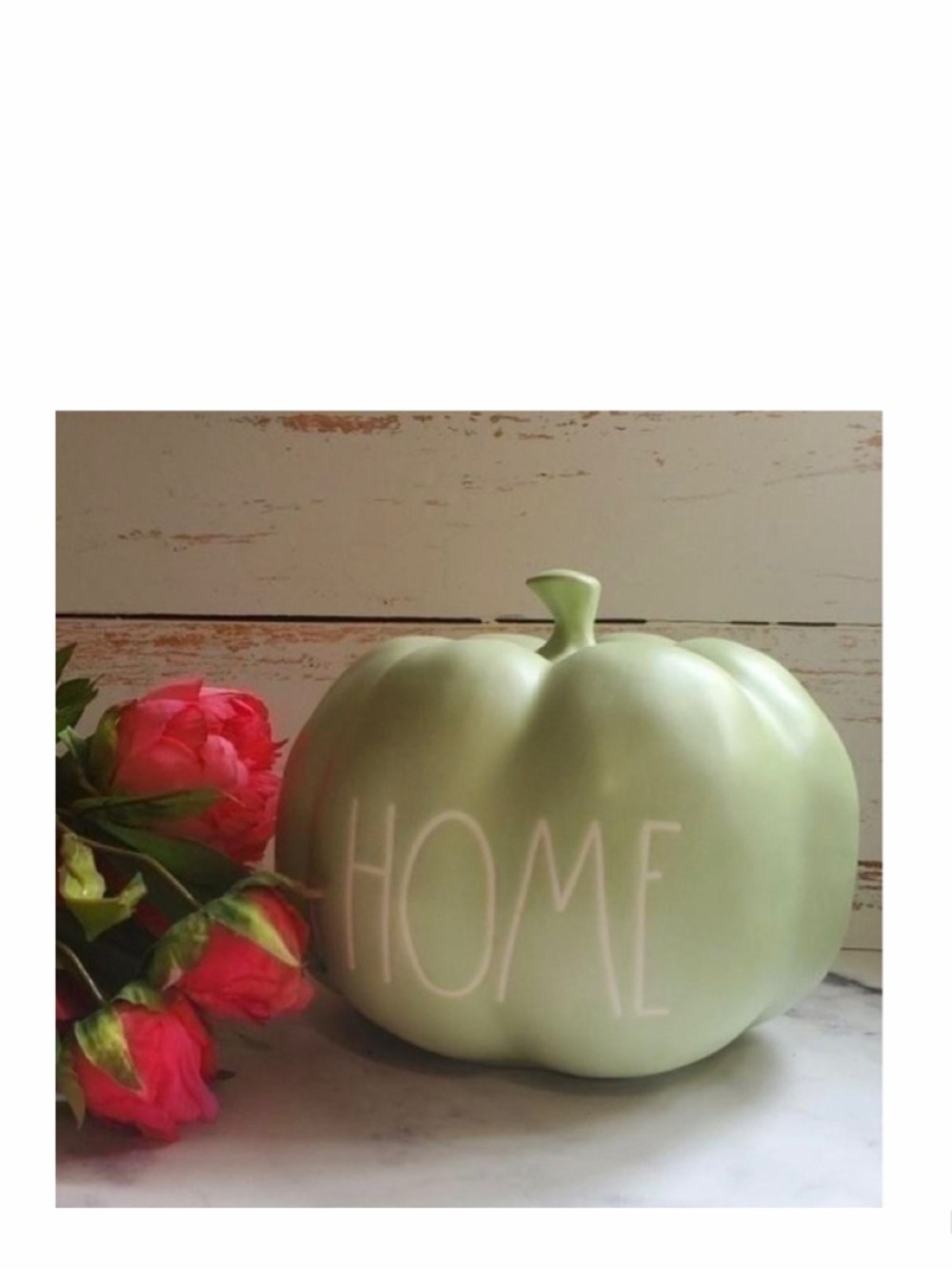 NEW Rae Dunn “HOME” Sage Pumpkin Fall/Autumn